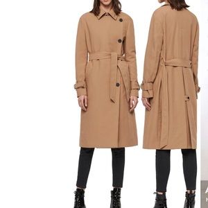 All saints avita trench coat tawny brown size S